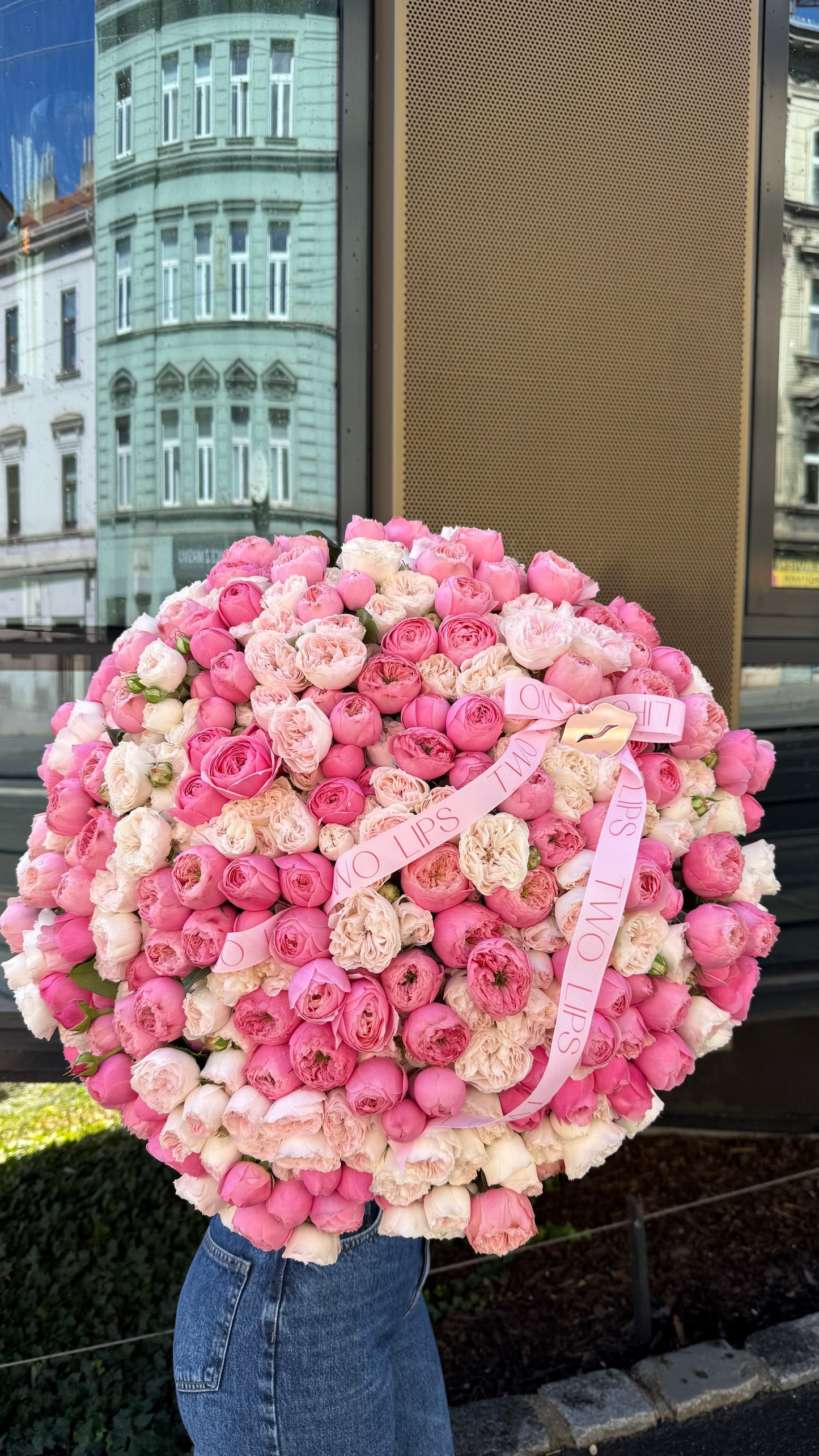 Mix of peony roses