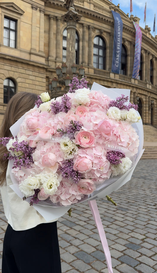 Luxusní kytice «La Vie en Rose»